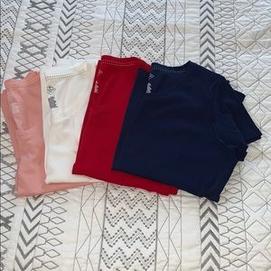 St John’s Bay bundle of 4 v neck cotton t shirts